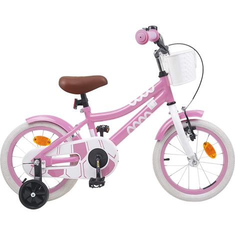Teenpull – Kinderfahrrad 16 Zoll für 4-6 Jahre alt Hellrosa (1/5)