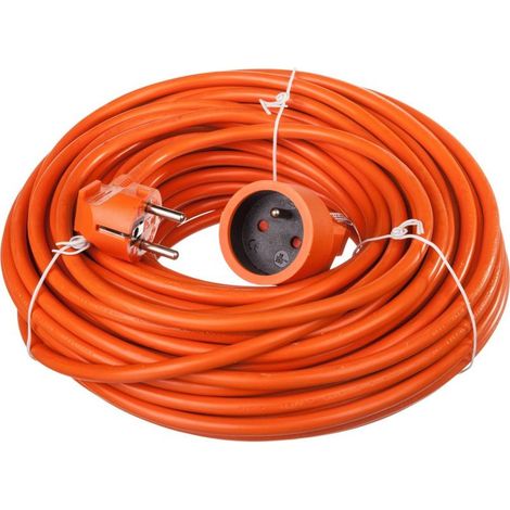 Rallonge de jardin 30 m – 3 x 1,5 mm² – 4000 W – 16 A – IP44 – H05VV-F – Câble flexible pour extérieur