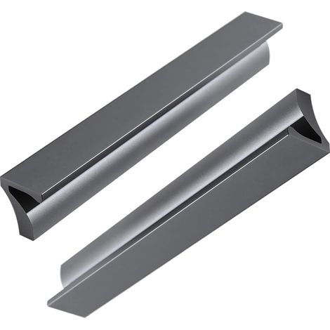 Poignées de meubles cuisine (2 unités), porte en aluminium forme (1/5)