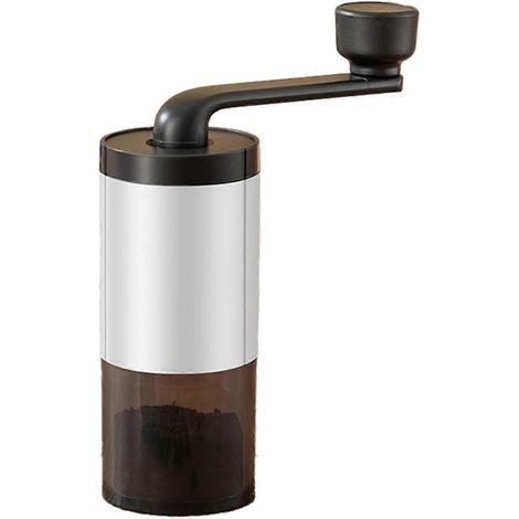Tragbare, handbetriebene Kaffeemühle für den Haushalt, weiß (1/5)