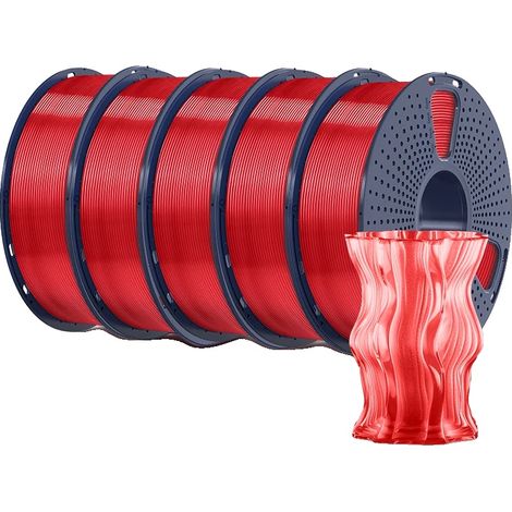 3D-Druckerfilament, PETG-Material, hochfest, hellrotes PETG (1/2)