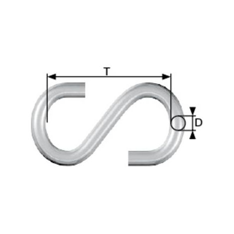 Gancho para tornillos Dörner Helmer 4810064 acero galvanizado 20 piezas