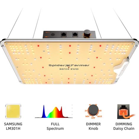 Spider Farmer SF1000EVO LED Grow Light Samsung LM301H EVO Plant Light Plantes d'intérieur Grow Lamp
