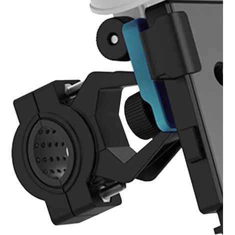 Support de téléphone portable étanche et résistant au soleil pour casque, compatible avec les guidons de motos, véhicules électriques et vélos (blanc). (1/5)