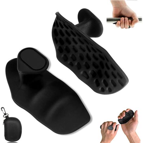 Poignées de Sport en Silicone pour Homme et Femme, Antidérapantes Gants de Gymnastique d'Entraînement avec Sac de Transport, Protection de la Paume pour Entraînement, Soulevé de Terre, Haltères (1/5)