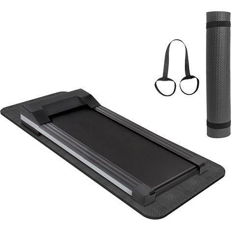 Tapis D'Equipement De Fitness - En Caoutchouc Souple - Absorption Des Chocs Et Du Bruit - Pour Velo D'Appartement Et Tapis De Marche - 1 Pièce (1/5)