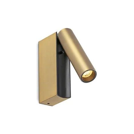 CRONOS lector de pared bronce orientable con interruptor 62752