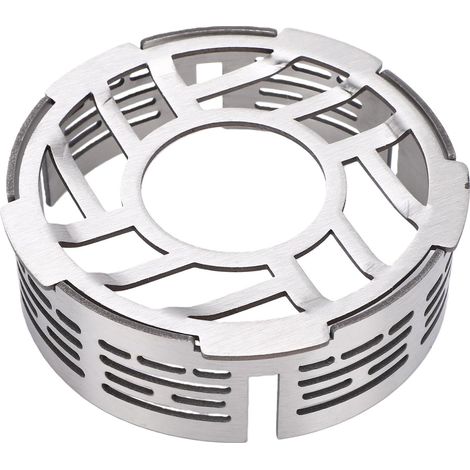 Steel Camping Stove Windshield Ring, Outdoor Cooking Camping Stainless Steel Windproof Stove Windscreen, for Outdoor Enthusiasts, Hikers and (1/5)