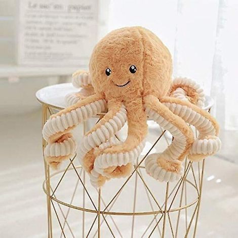 Poulpe en peluche, animal marin mignon, jouets en peluche, simulation, oreiller en peluche douce, jouets, CottonBraun (1/5)