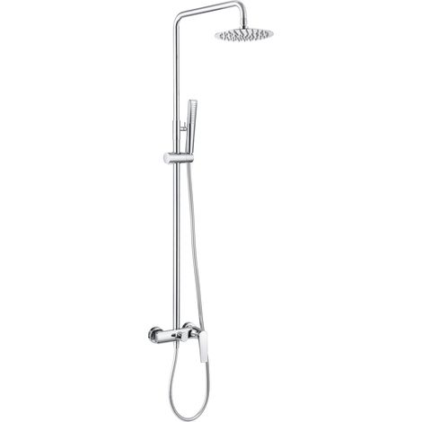 MICE - Barra de ducha monomando extensible - Columna de ducha - Griferia baño con rociador y mango de ducha Color Cromo