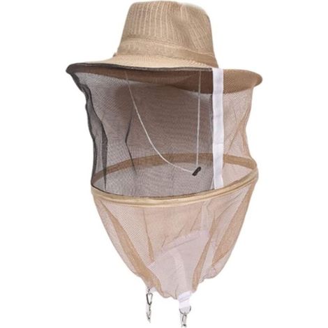 Chapeau d'apiculture avec voile chapeau anti-moustique tête d'apiculteur masque facial machine à chapeau (1/5)