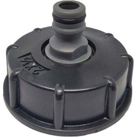 1 Raccord cuve S60x6, Embout laiton 6 pointes, Joint EPDM, Filetage standard, Pour réservoir eau pluie et jardin (1/3)