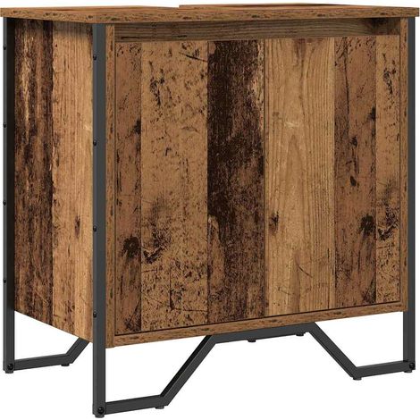 Maison Exclusive - Gabinete de Lavabo para Baño Madera Vieja 60 x