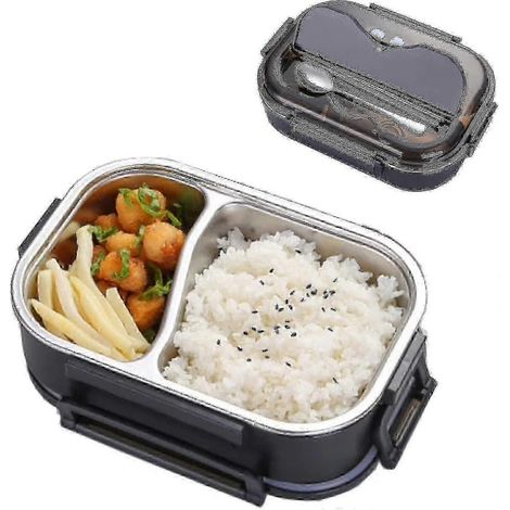 Boîte à lunch isotherme en acier inoxydable 304 (2025), étanche, pour adultes (hommes et femmes). (1/4)