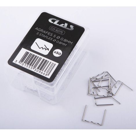 Boite de 50 agrafes s ø 0.8 mm- CO 6075 - CLAS Equipements