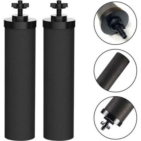 Filtre À Eau - Charbon Actif Coquille De Noix De Coco - Pour Filtration Par Gravité - 2 Pièces (1/4)