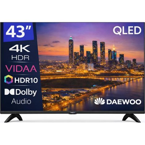 Tv daewoo 43 pulgadas qled 4k uhd