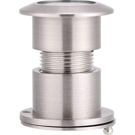 Judas de porte à angle de vision de 28 mm avec cache de confidentialité renforcé, finition chrome brossé (1/5)