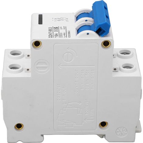 Disjoncteur CC avec protection contre les courts-circuits, extinction d'arc auxiliaire, type B, disjoncteur photovoltaïque, bipolaire, 500 V, 16 A (1/5)