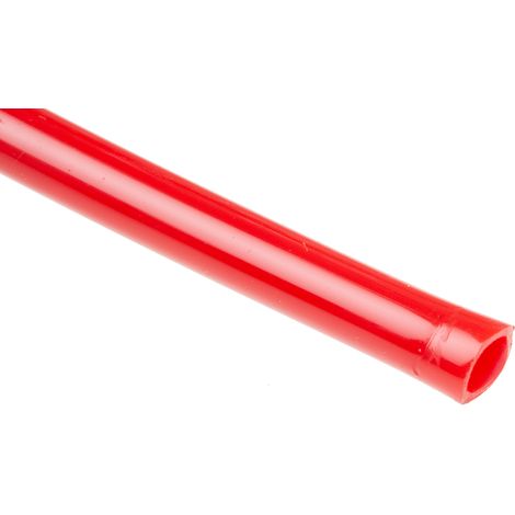 Tuyau à air RS PRO, 5mm x 3.3mm x 30m Rouge en Nylon ( Prix pour Bobine de 30 Mètres )