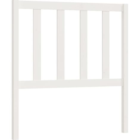 Maison Exclusive - Testiera per Letto Bianca 81x4x100 cm in Legno Massello di Pino