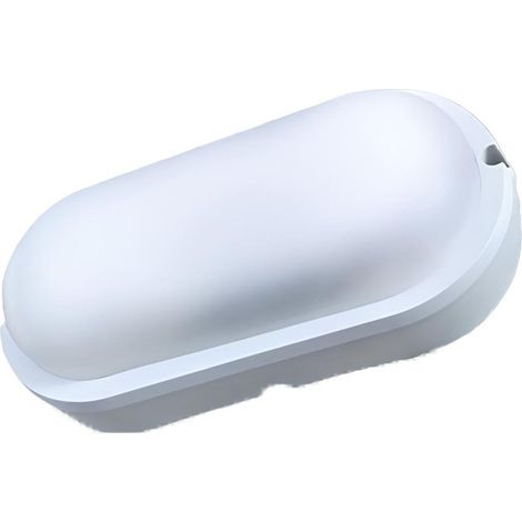Plafoniera Led Lampada Da Parete Soffitto IP54 Ovale 12W 1155LM 6500K Bulkhead Per Condominio 199X97X47mm (1/3)