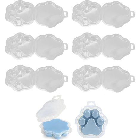 Lot de 25 Petits Pots à Bougies sans Mèche en PET, Forme Griffe de Chat, Multifonction DIY pour Wax Melts, Chocolats et Savons. (1/5)