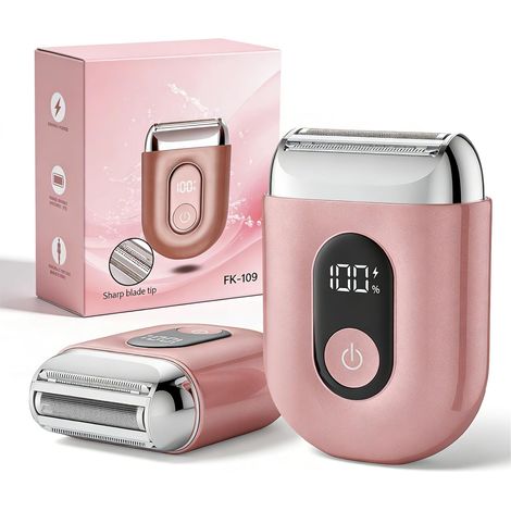 Women's Electric Shaver, Painless Epilator IPX7 Waterproof, Bikini Shaver Face Body Armpits Legs, USB Rechargeable for Sensitive Skin, Wet and Dry Use (1/5)