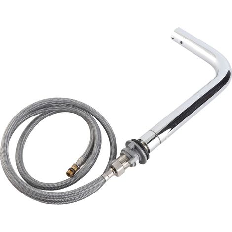 Robinet de cuisine G1/2 à eau froide simple avec douchette extractible, robinet de lavabo de salle de bain (1/5)