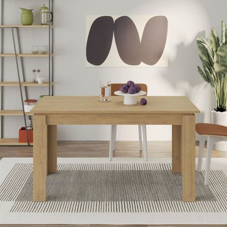 Tavolo allungabile Megaron 120x80 cm colore rovere (1/5)