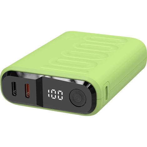 RealPower REALPOWER PB-10000 C Powerbank (batterie supplémentaire) 10000 mAh Power Delivery vert clair (1/5)