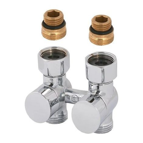 JS ANSCHLUSSARM. DESIGN PLUS,DG-F 2R-SYS,NIPPEL,DN15,UE-MU3/4,WEISS