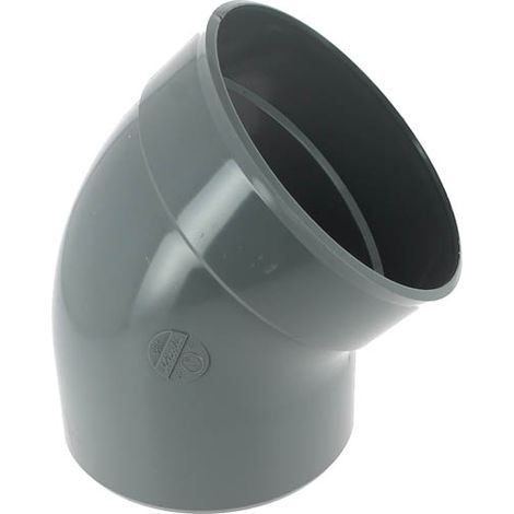 NICOLL Coude 45° PVC évacuation Mâle Femelle Ø200