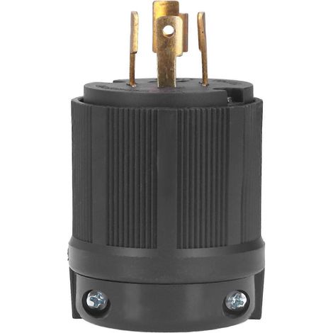 4-poliger Industriestecker mit Messingkontakten und Verriegelung, US-Standard 120/208 V, 20 A