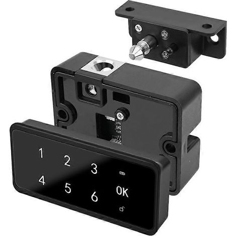 Intelligentes Fingerabdruckschloss, Schubladenschloss, Codeschloss, Schrankschloss, Schranktürschloss, elektronisches Induktionsschloss (1/5)