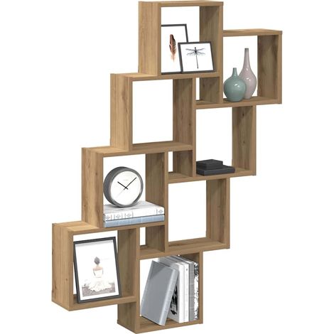 Würfelregal Artisan-Eiche 90x15x119,5 cm Holzwerkstoff