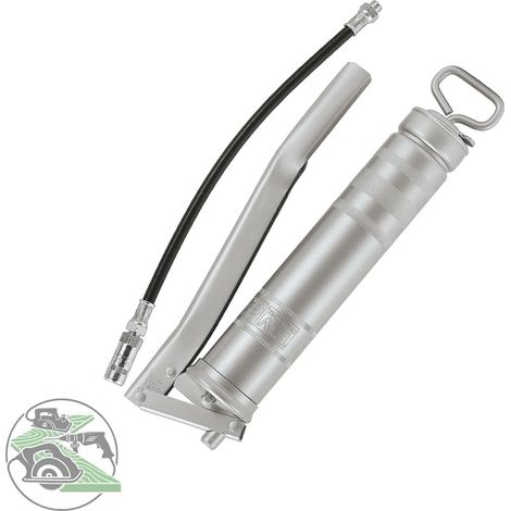 HM Müllner Handhebel-Fettpresse 500 ccm Panzerschlauch Dosierskala 5350P (1/2)