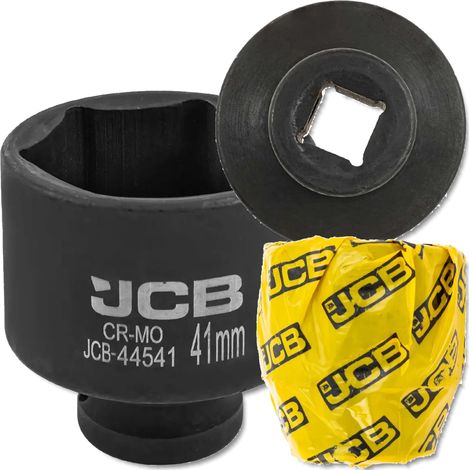Bussola a impatto JCB da 1/2" 41 mm a 6 punte in acciaio Cr-Mo