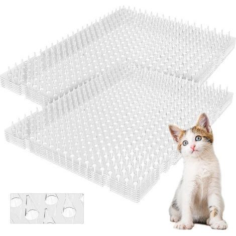 Tapis Anti-Chat 12 Pack 42cm×32cm Tapis Anti Chat with Spikes Outdoor, Tapis pour (1/5)