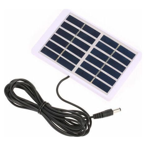 1.2W/6V Solar Charger with 5521 DC Output 3M Cable Polycrystalline Solar Panel Battery Charger, 84130Mm (1/5)
