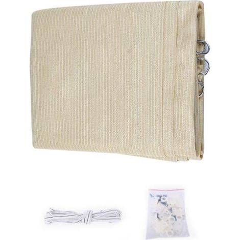 Voile D Ombrage - Rectangulaire - Imperméable Anti UV - Pour Jardin Terrasse Patio - 2 Pièces (1/4)