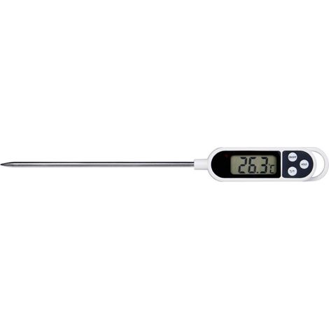 Thermomètre de Cuisine Sonde Inox Acier 304 Affichage Numérique Précis Haute Résistance Chaleur Cuisson Viande Pâtisserie (1/4)