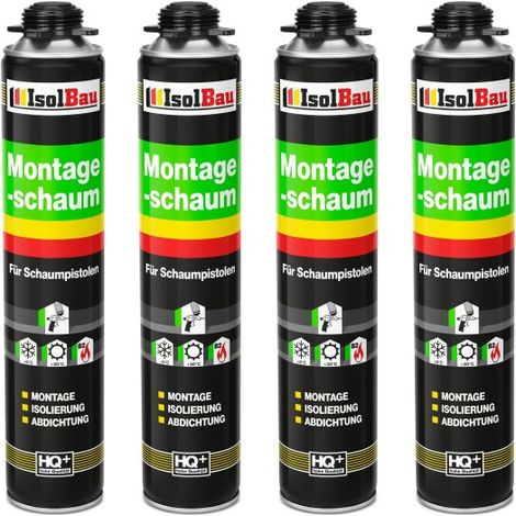 IsolBau Pistol Mounting Foam B2 Montageschaum 4 x 750 ml (1/5)