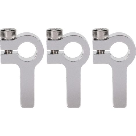 Kit de 3 brides de serrage en aluminium pour arbres M4, accessoires robotiques avec supports de montage filetés (1/5)