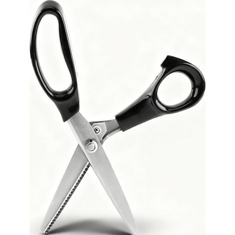 Ciseaux à Cranter pour Couture, Lames en Acier Inoxydable, 3/4/5/7 Mm, Idéaux pour Les Doublures de Tissus, Le Cuir et Les Utilisations Artisanales (3mm) (1/5)