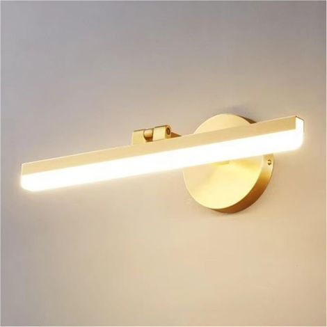 Moderne skandinavische 40 cm LED-Wandleuchte mit Kupferspiegel, für Badezimmer, WC, Hotel und Zuhause (1/5)