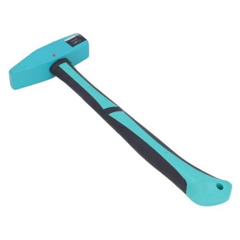 Marteau de machiniste en acier au carbone avec manche en TPR, marteau de forge polyvalent pour forgerons, ingénieurs, menuisiers, usage moyen (1/4)