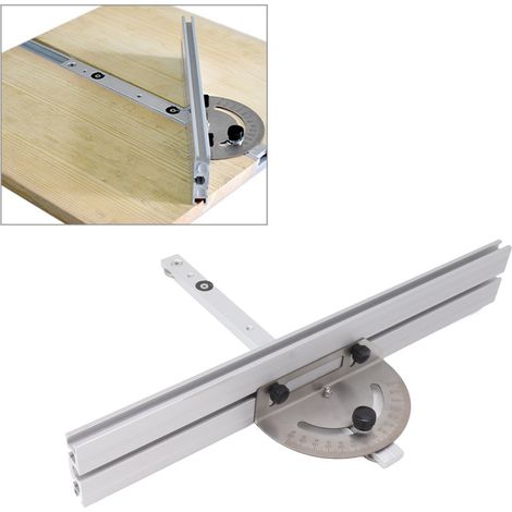 Guide d'angle pour scie circulaire, poignée de poussée pour le travail du bois, équerre inversée pour scie à ruban, rainure de guidage, accessoires pour outils de bricolage (1/5)
