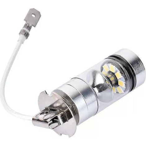Lot de 2 ampoules LED H3 100W haute puissance pour phares, feux de brouillard et feux arrière de voiture. (1/5)