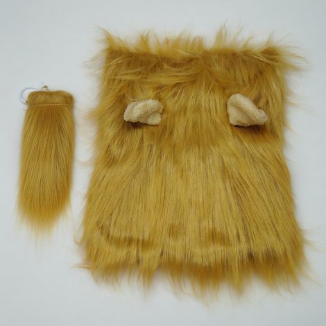Déguisement lion pour animaux marron L x 3 modèle 54